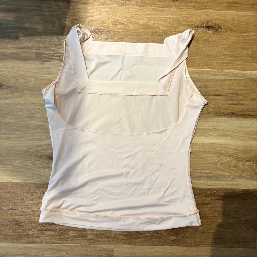 SPANX‎ Shapewear Tank Top 1X Light Nude Square Neck Smoothing Camisole